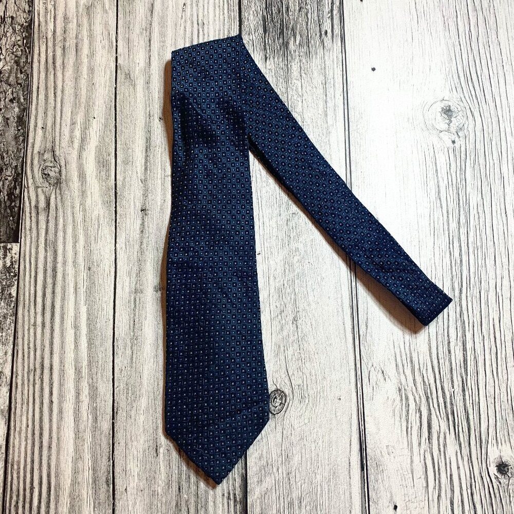 Boss Hugo Boss Geometric Print Silk Tie